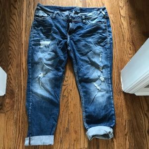Silver Boyfriend Super Jeans